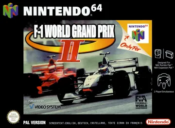 F-1 World Grand Prix II (Europe) (En,Fr,De,Es) box cover front